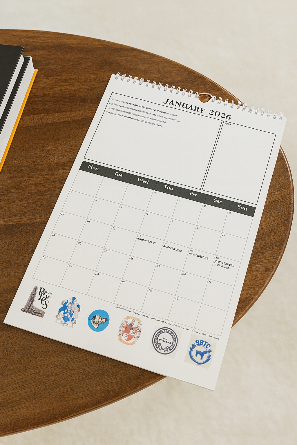 A3 Portrait Wire Bound Show Calender